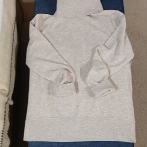 Merino/cashmere Elegant Beige Turtleneck Sweater